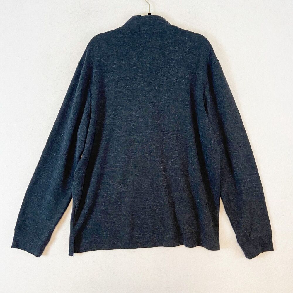 Polo Ralph Lauren 1/4 Zip Pullover Sweater Men's XL Gray Estate Rib Preppy Logo - Picture 3 of 6
